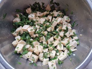 喷鼻椿芽拌豆腐的做法步调：8