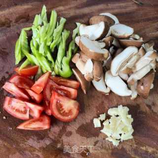 纯蔬炒肉片的做法步调：2