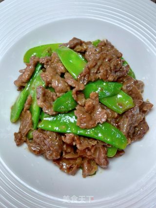 牛肉炒荷兰豆的做法步调：12