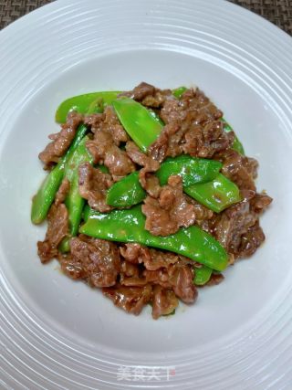 牛肉炒荷兰豆的做法步调：11