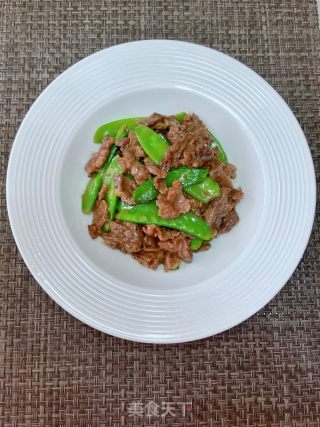 牛肉炒荷兰豆的做法步调：10