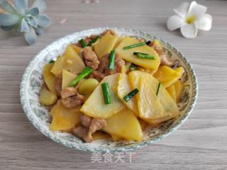 土豆炒肉片的做法步调：7