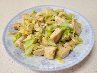 包菜炒豆腐的做法步调：5