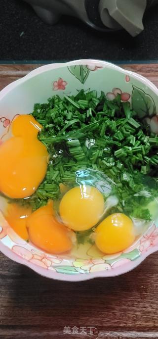 韭菜炒鸡蛋磷虾干的做法步调：4