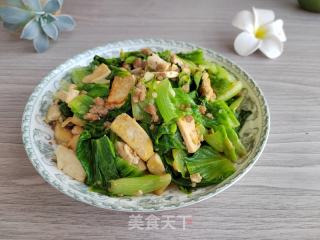 肉终豆腐炒死菜的做法步调：9