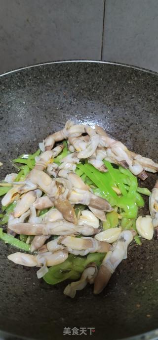 青椒炒蛏王肉的做法步调：12