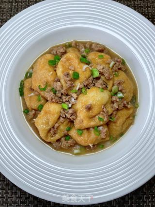 油豆腐炒肉沫的做法步调：12