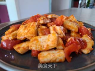 豆腐炒西白柿的做法步调：5