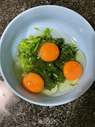 菠菜煎蛋的做法步调：5