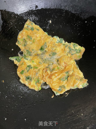 菠菜煎蛋的做法步调：10