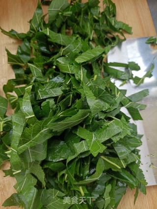 桑叶秋饼的做法步调：1