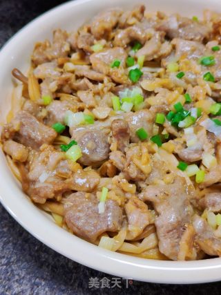 黄花菜蒸滑肉的做法步调：12