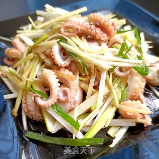 葱姜拌章鱼的做法步调：13