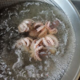 葱姜拌章鱼的做法步调：6