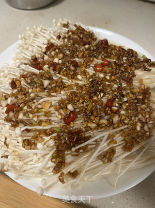 蒜蓉金针菇的做法步调：8