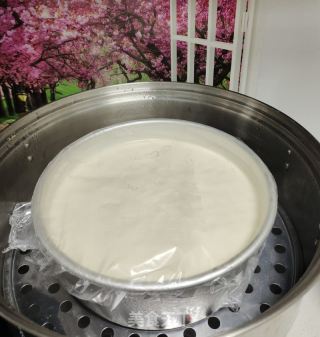 年夜米粉蒸蛋糕的做法步调：15