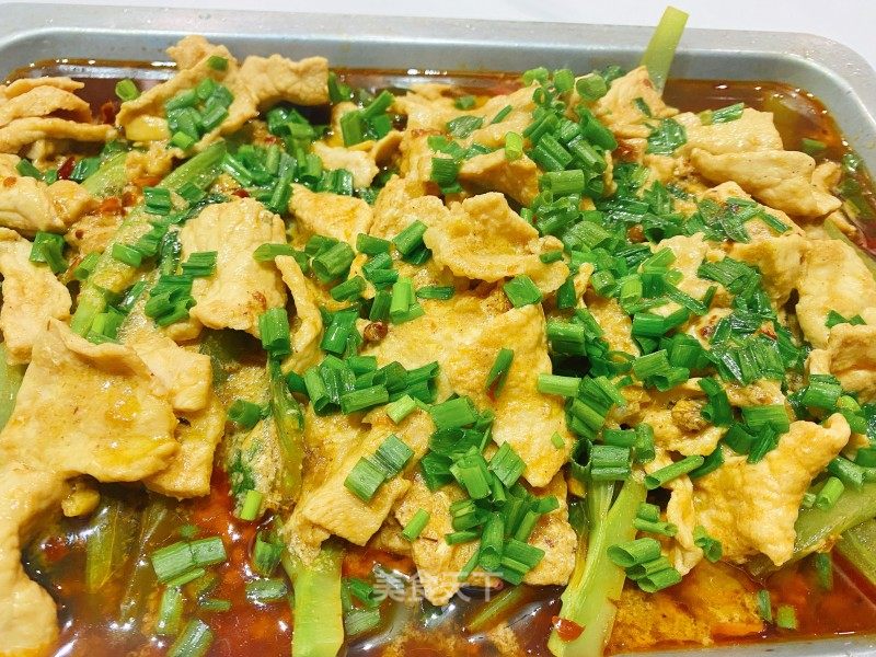 莴笋火煮肉片的做法