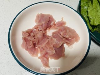 莴笋火煮肉片的做法步调：4