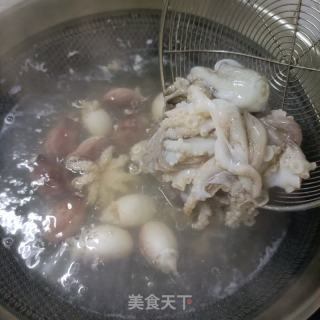 韭菜梗炒八爪鱼的做法步调：3