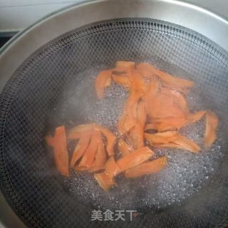 圆椒胡萝卜拌粗肉的做法步调：5