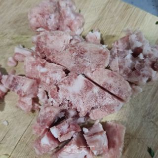 肉沫海米青菜粥的做法步调：5