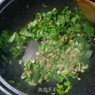 肉沫海米青菜粥的做法步调：12