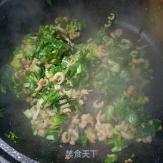 肉沫海米青菜粥的做法步调：14