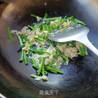 鸡蛋瑶柱炒韭菜的做法步调：10