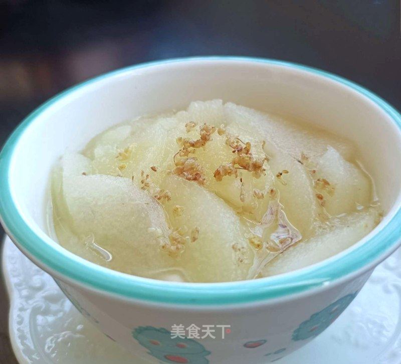 冰糖木樨蒸酥梨的做法