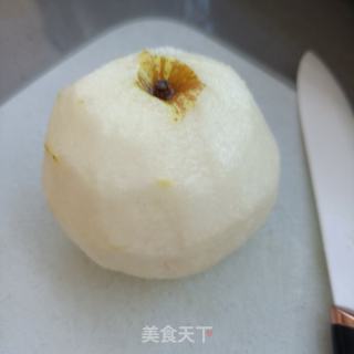 冰糖木樨蒸酥梨的做法步调：2