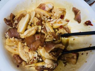 白薯粉蒸肉的做法步调：5