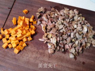 羊腿炒饭的做法步调：2