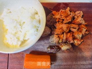 羊腿炒饭的做法步调：1