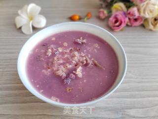 乌燕麦紫薯粥的做法步调：4