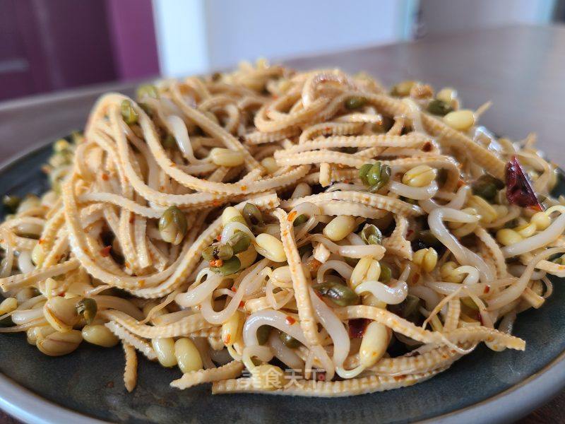 绿芽菜炒豆腐丝的做法