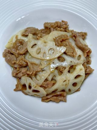 莲藕炒肉片的做法步调：12