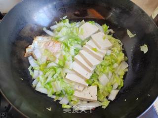 煎卵白菜烧豆腐的做法步调：5