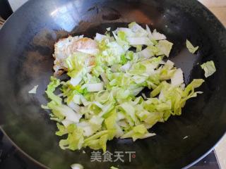 煎卵白菜烧豆腐的做法步调：4