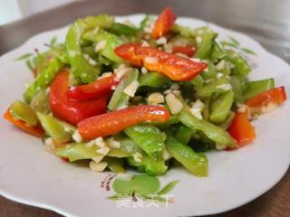 白椒炒苦瓜的做法步调：7