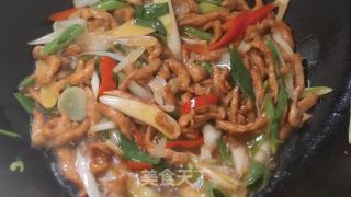 川版葱爆肉丝的做法步调：7