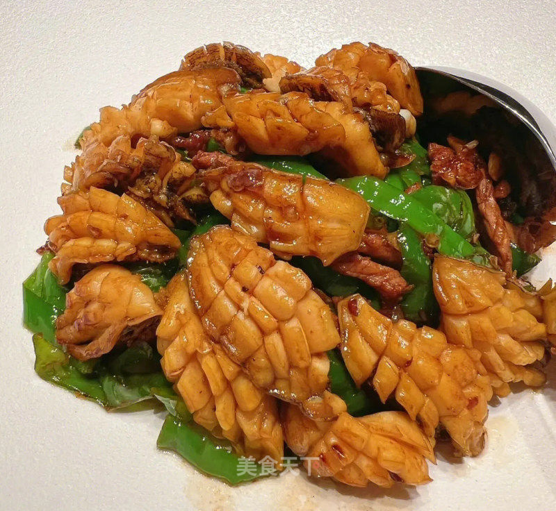 鲍鱼辣椒炒肉的做法