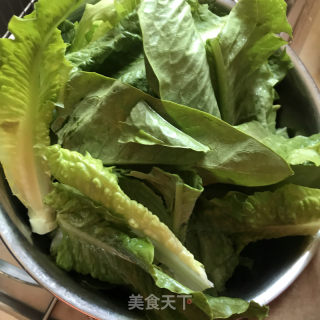 蒜片炒油麦菜的做法步调：3