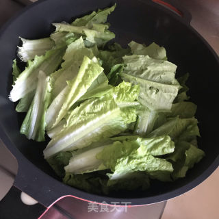 蒜片炒油麦菜的做法步调：6
