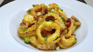 蜂蜜芥终鱿鱼的做法步调：14