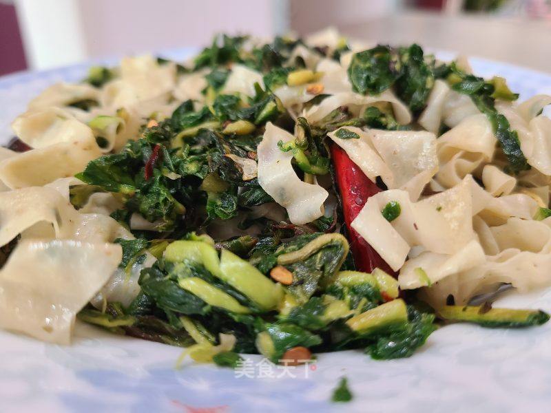 天黄叶炒干豆皮的做法