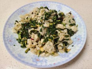 天黄叶炒干豆皮的做法步调：7