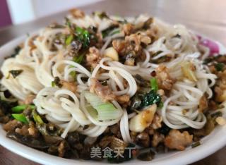 干豆角肉沫捞里的做法步调：12