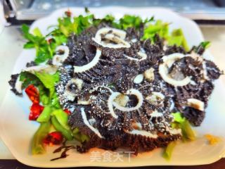 贡菜拌毛肚的做法步调：10