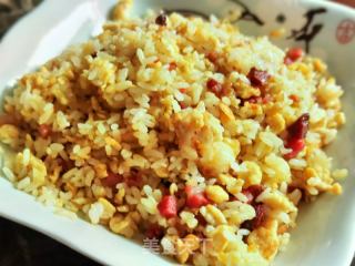腊肉丁炒饭的做法步调：7