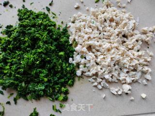 荠菜豆腐肉馅煎馄饨的做法步调：2